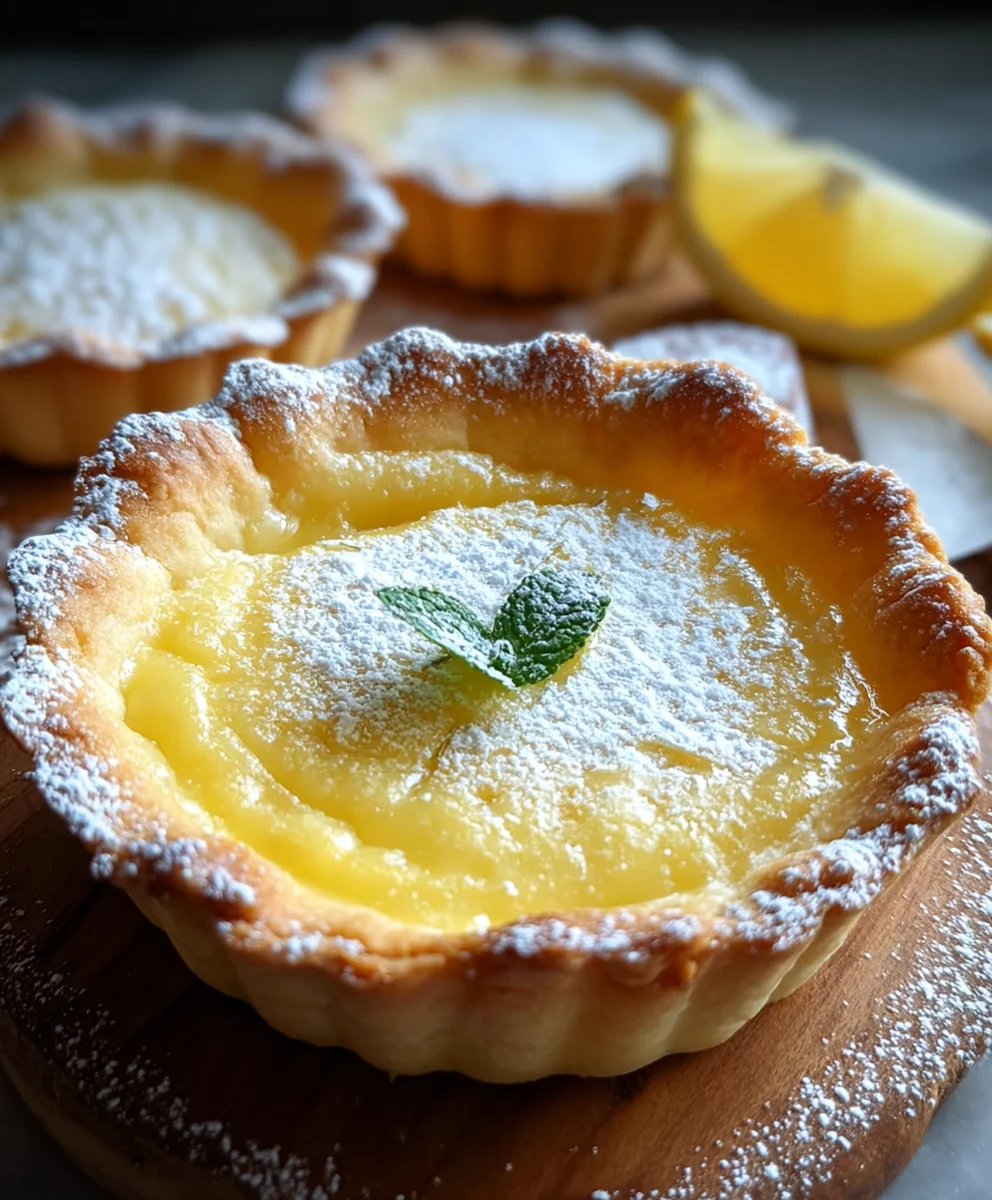 Baby Lemon Impossible Pies-Delicious Citrus Treat