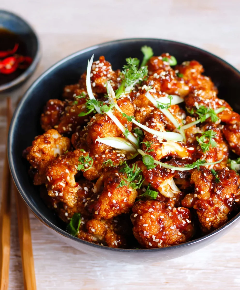 Sticky Sesame Cauliflower- Easy Vegan Recipe