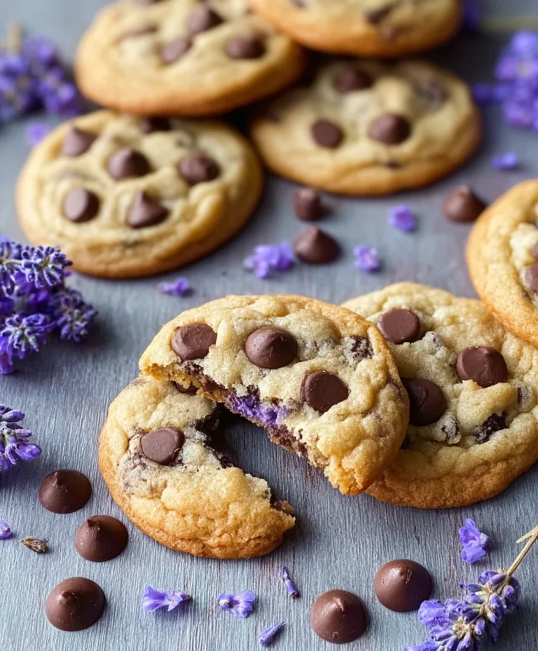 Lavender Chocolate Chip Cookies-Aroma-Infused Sweet Treat