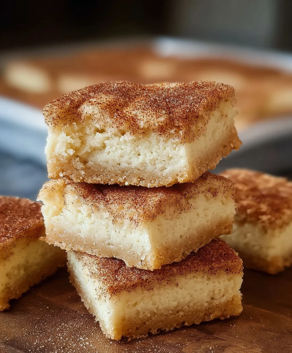 Easy Snickerdoodle Cookie Bars Recipe-Chewy & Delicious