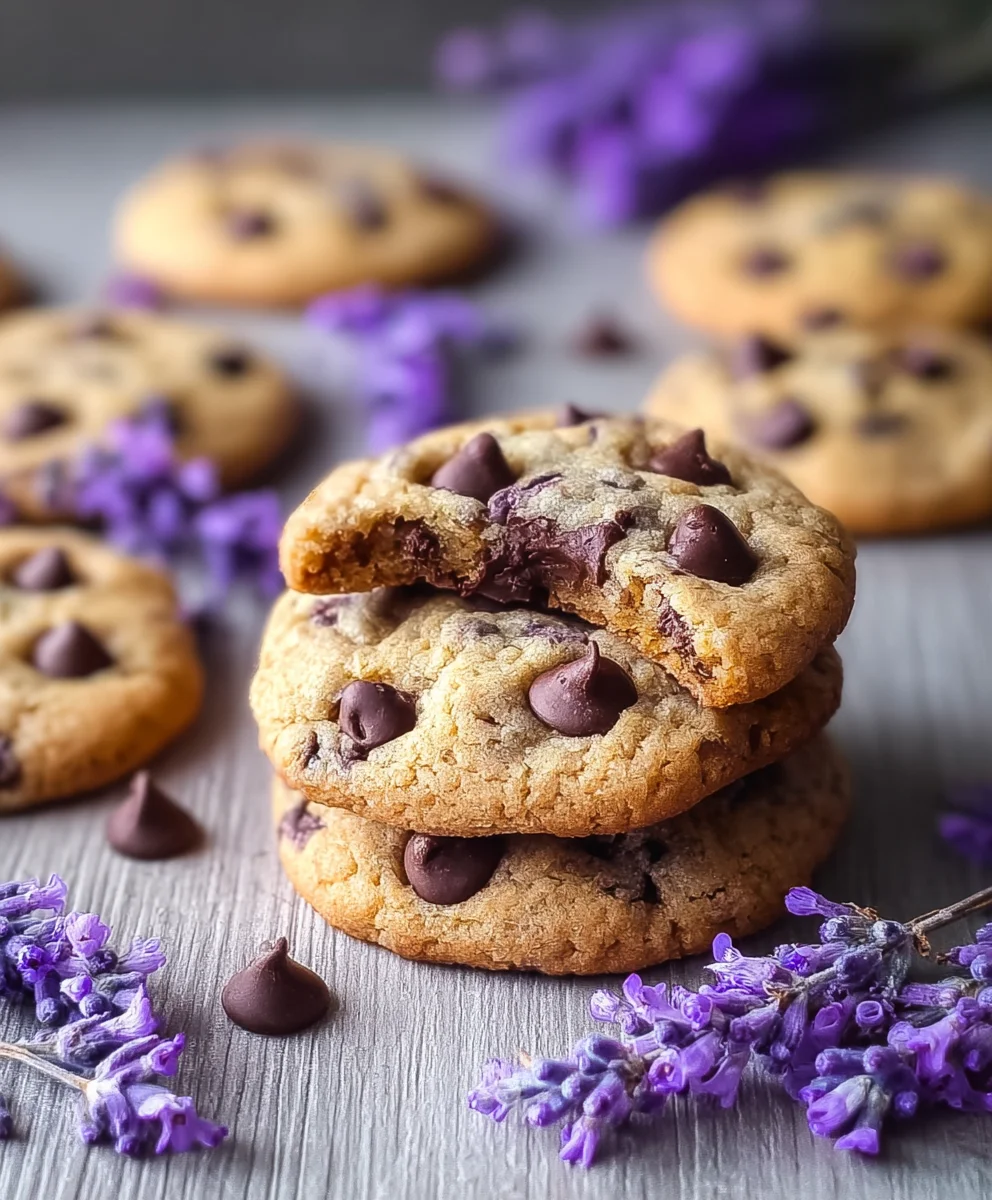 Lavender Chocolate Chip Cookies-Aroma-Infused Sweet Treat
