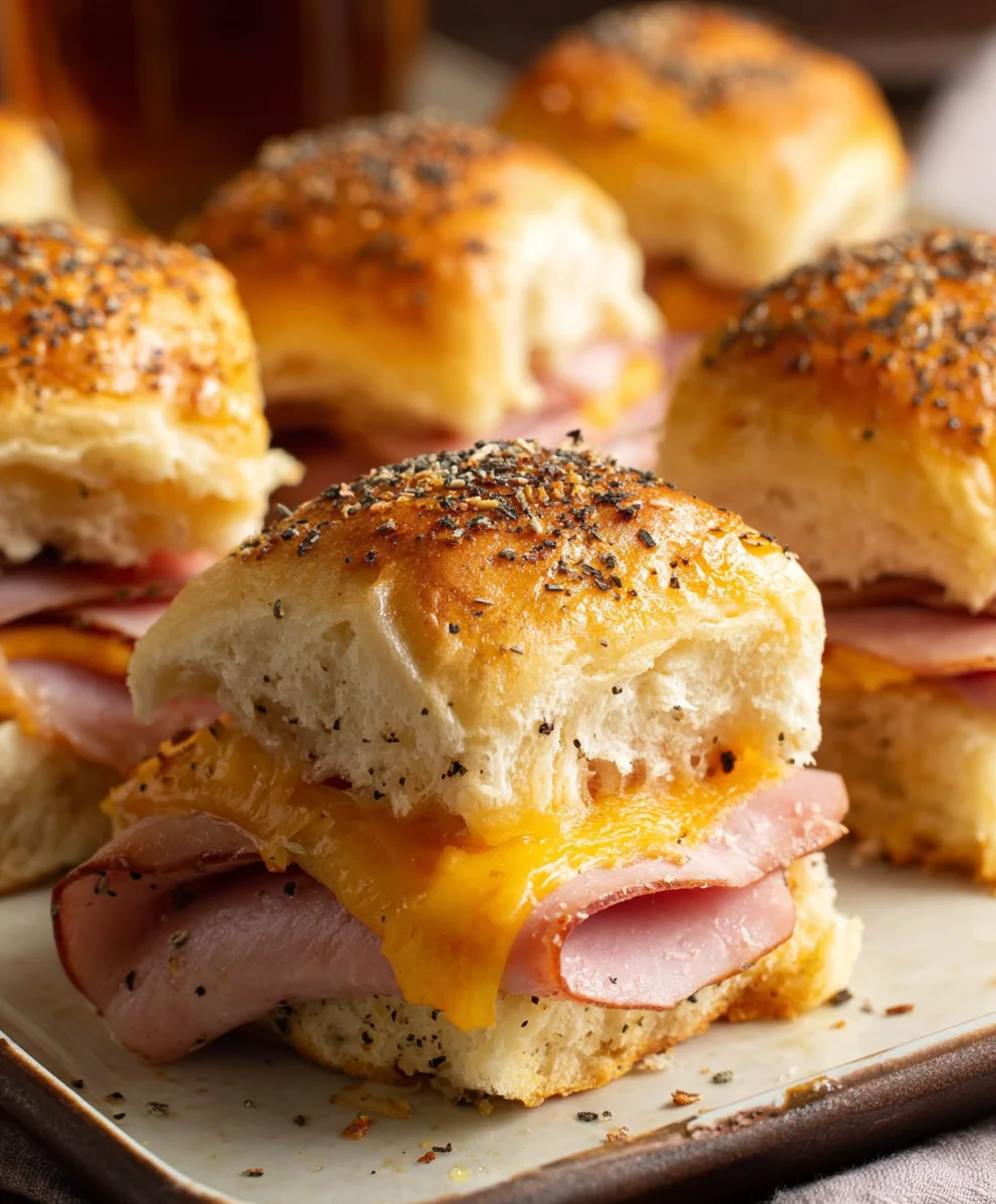 Beef Beef Ham Cheese Sliders-Easy Party Appetizer