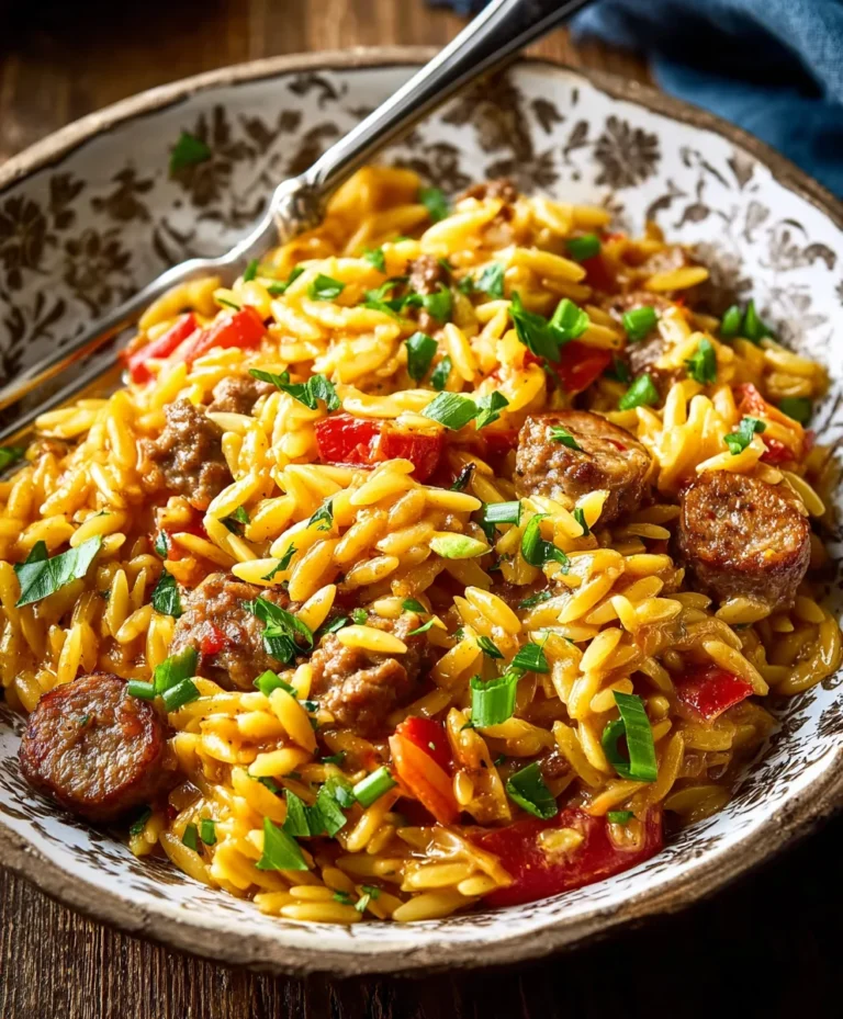 Easy Cajun Orzo-Flavorful Beef & Shrimp Recipe