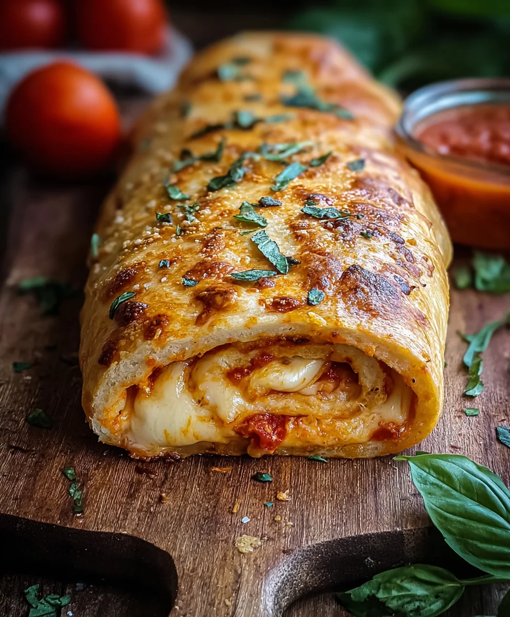 Classic Homemade Stromboli- Easy Beef & Cheese Recipe