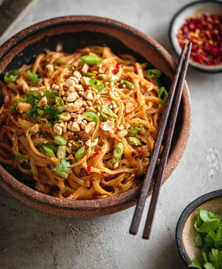Spicy Peanut Butter Noodles- Easy & Flavorful Recipe