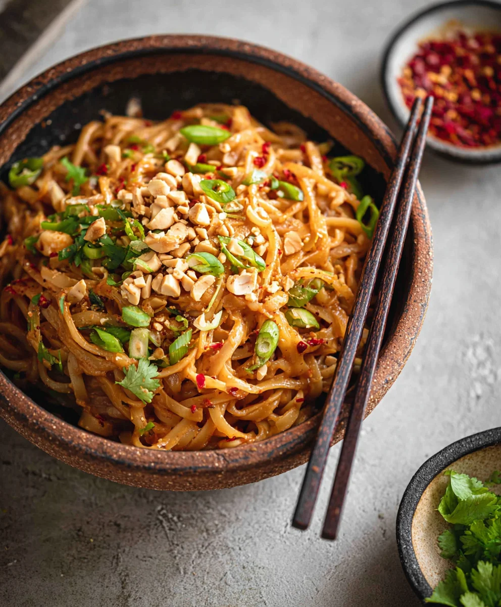 Spicy Peanut Butter Noodles- Easy & Flavorful Recipe