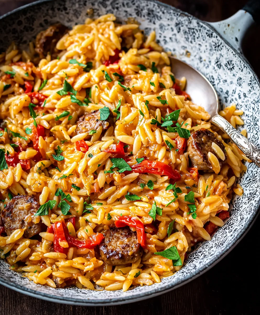 Easy Cajun Orzo-Flavorful Beef & Shrimp Recipe