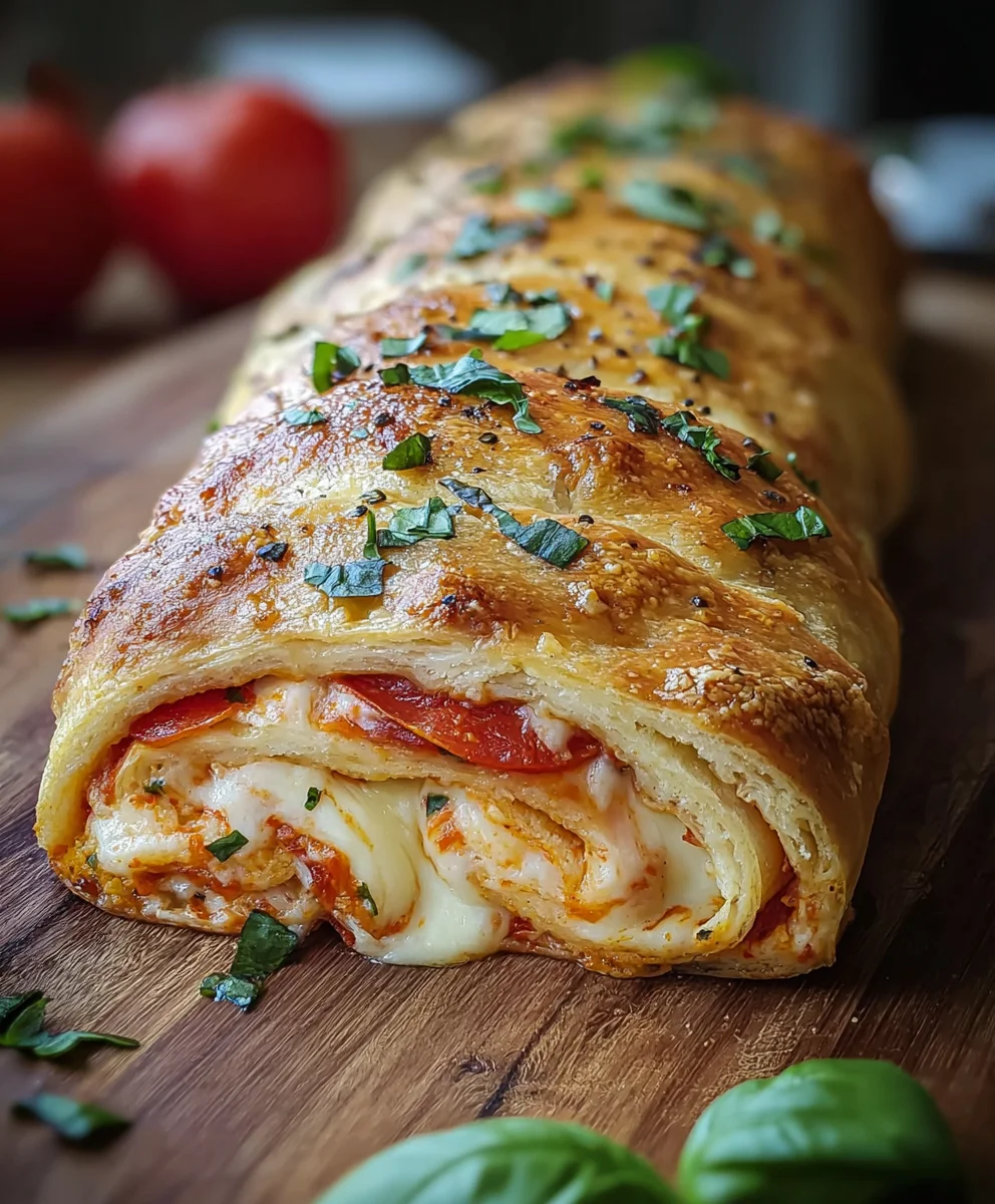 Classic Homemade Stromboli- Easy Beef & Cheese Recipe
