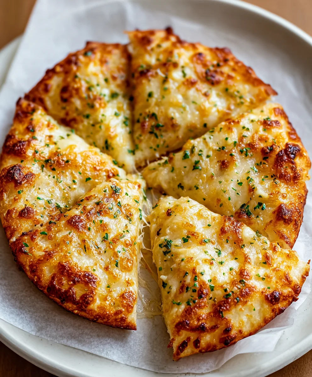 Air Fryer Garlic Bread Tortilla-Quick & Easy