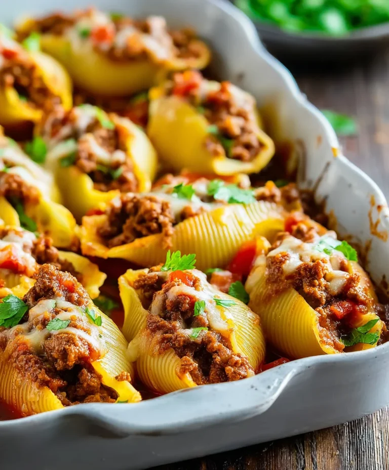 Taco Stuffed Shells- Easy Beef Dinner Recipe