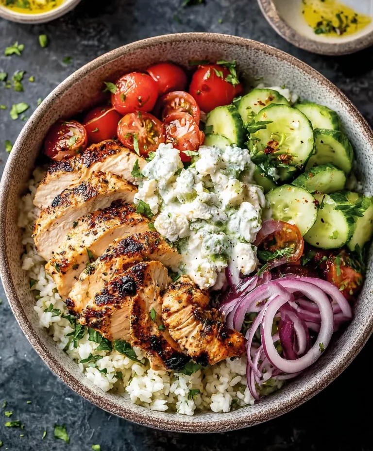 Greek Chicken Bowls- Easy Flavorful Meal
