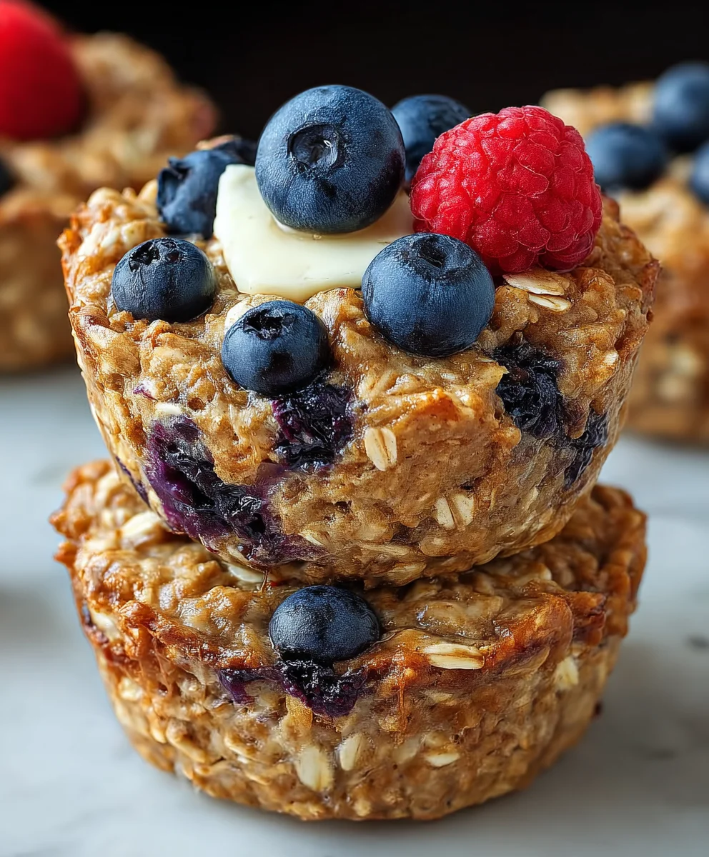 Easy Baked Oatmeal Breakfast Cups - Healthy Start