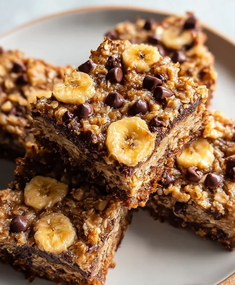 Easy Banana Oat Breakfast Bars – Quick Healthy Snack