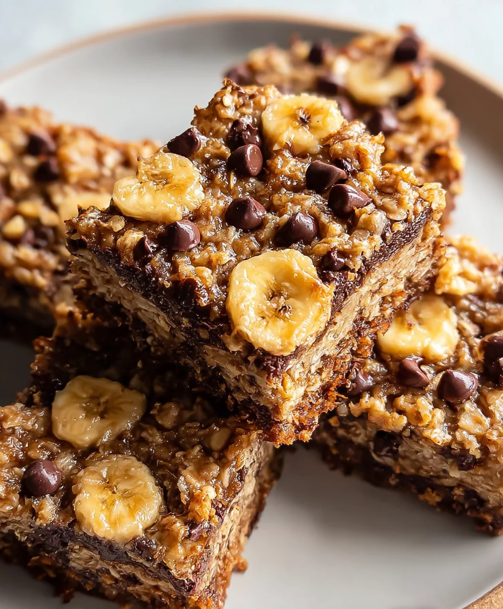 Easy Banana Oat Breakfast Bars - Quick Healthy Snack