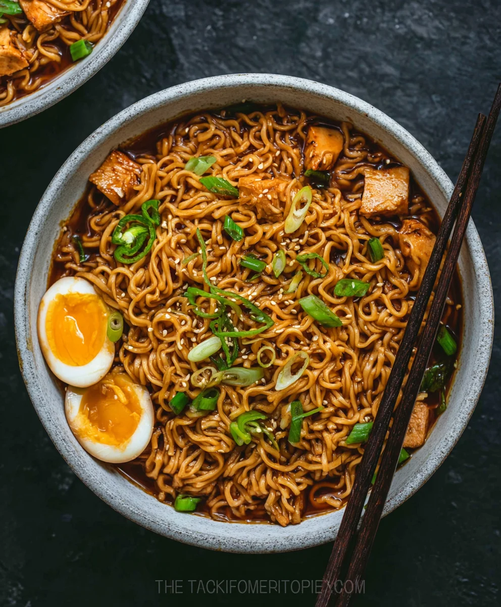Easy Saucy Beef Ramen Noodles - Quick & Flavorful