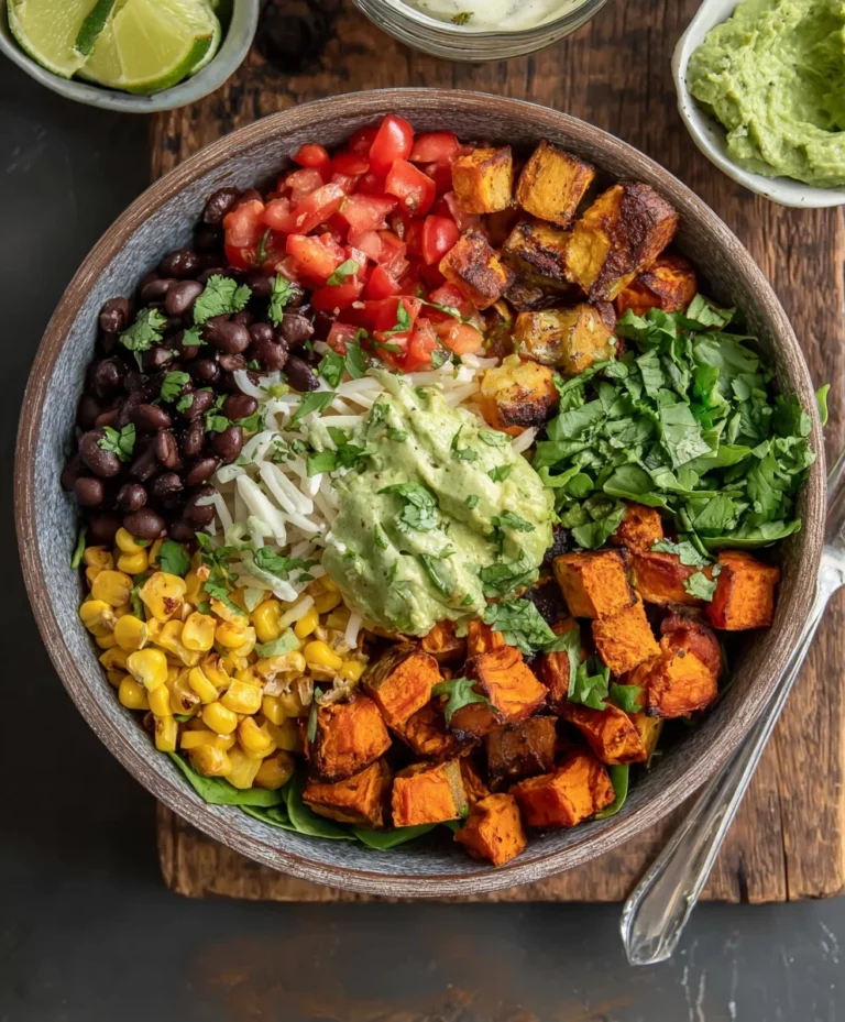 Vegan Burrito Bowls – Sweet Potato Black Bean GF