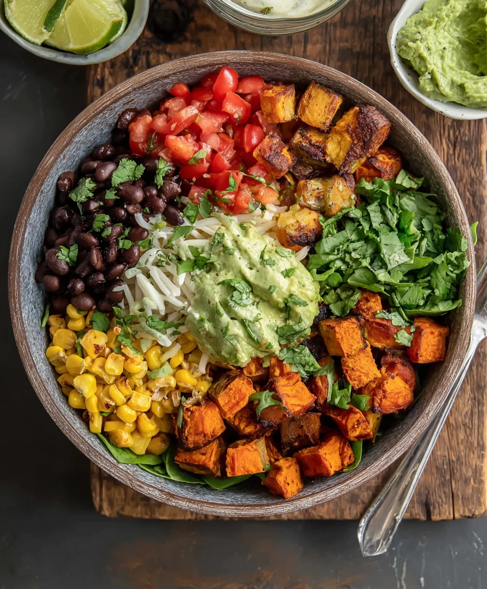 Vegan Burrito Bowls - Sweet Potato Black Bean GF