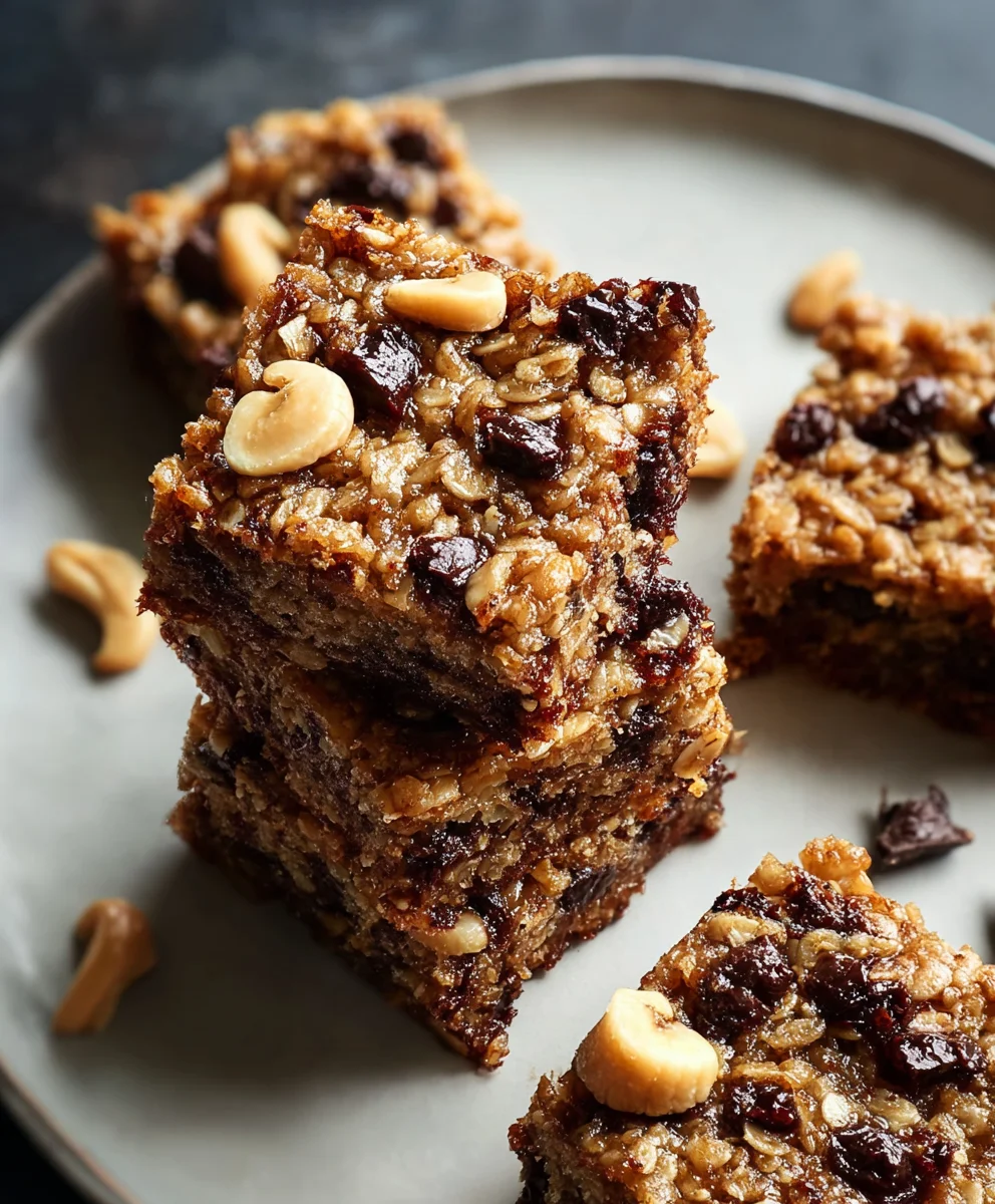 Easy Banana Oat Breakfast Bars - Quick Healthy Snack
