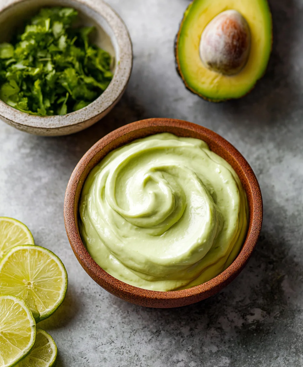 5-Minute Creamy Avocado Crema Recipe