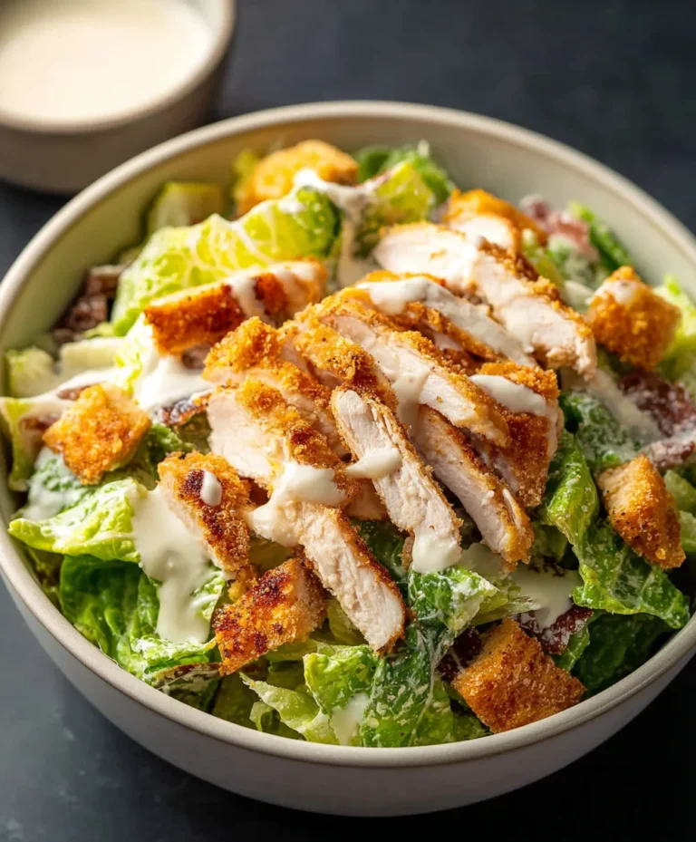 Extra Crispy Chicken Caesar Salad Recipe
