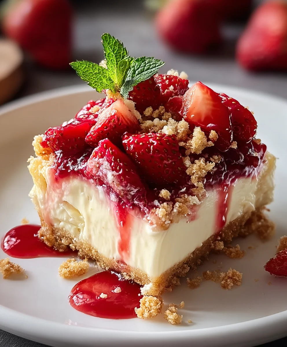 Strawberry Cheesecake Dump Cake Easy Dessert Recipe