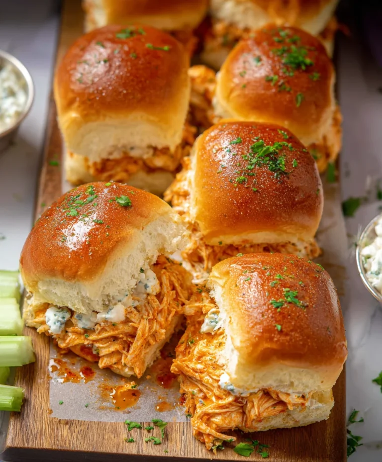Spicy Buffalo Chicken Sliders-Quick & Easy Recipe