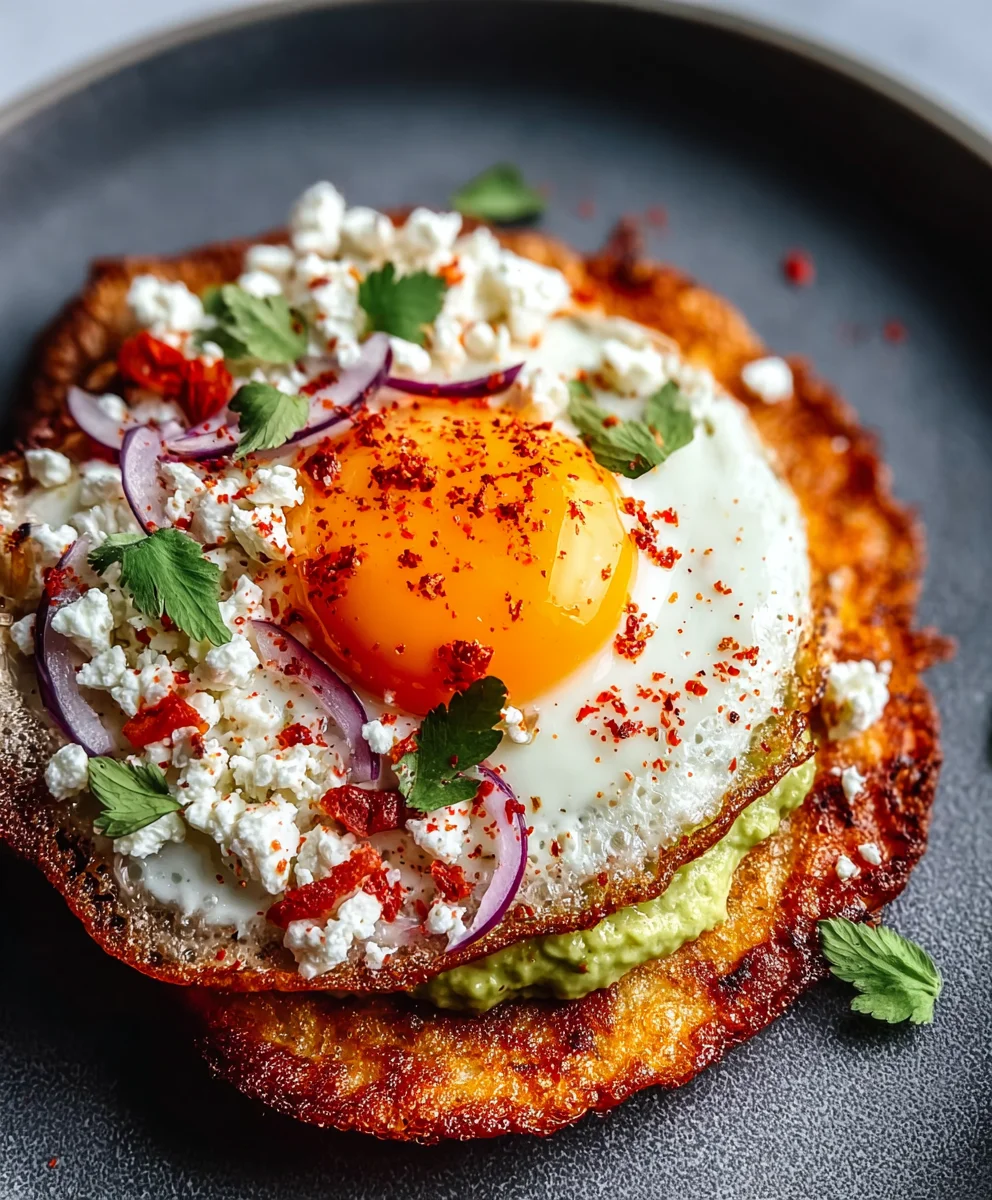 Crispy Feta Fried Eggs- Flavor Explosion