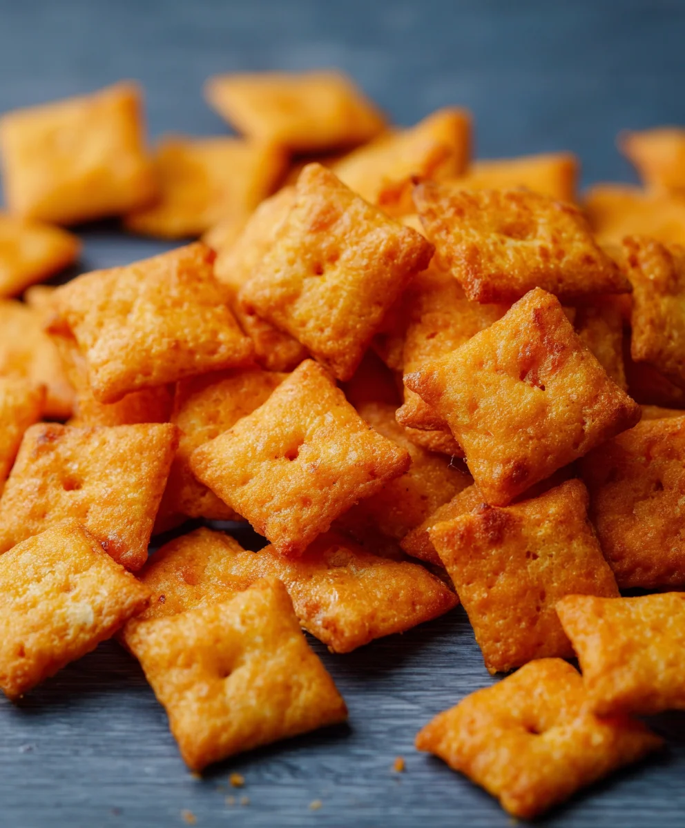 Homemade Cheez Its- Cheddar Cheese Crackers
