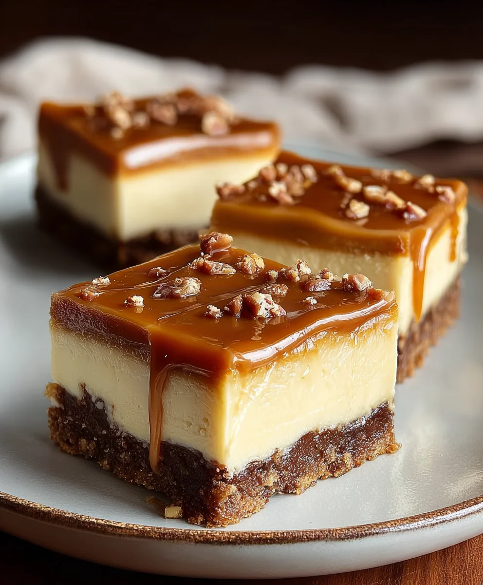 Dulce de Leche Cheesecake Bars-Sweet Creamy Treat