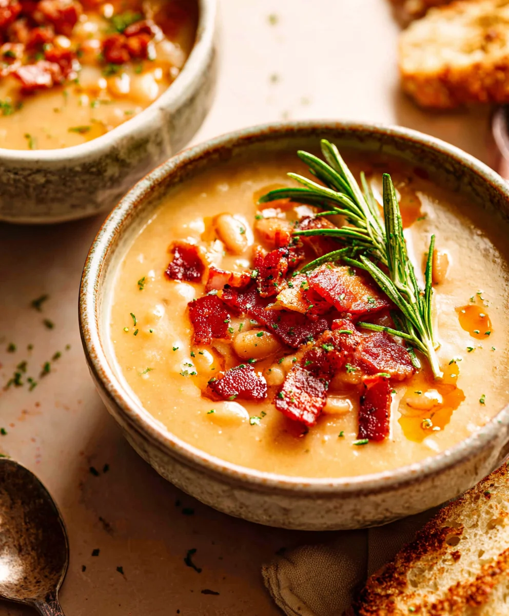 White Bean Soup With Beef Beef Bacon - Hearty & Delicious