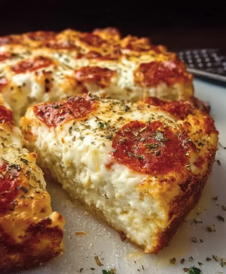 Pizza Cottage Cheese Bake-Low Carb Healthy Meal
