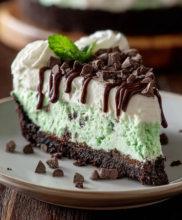 Easy No Bake Mint Chocolate Chip Cheesecake Recipe