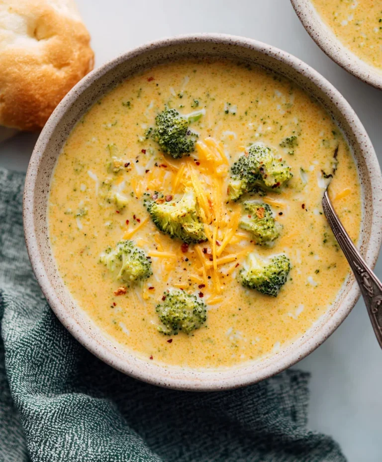 Easy Cheddar Broccoli Soup Recipe – Creamy & Delicious
