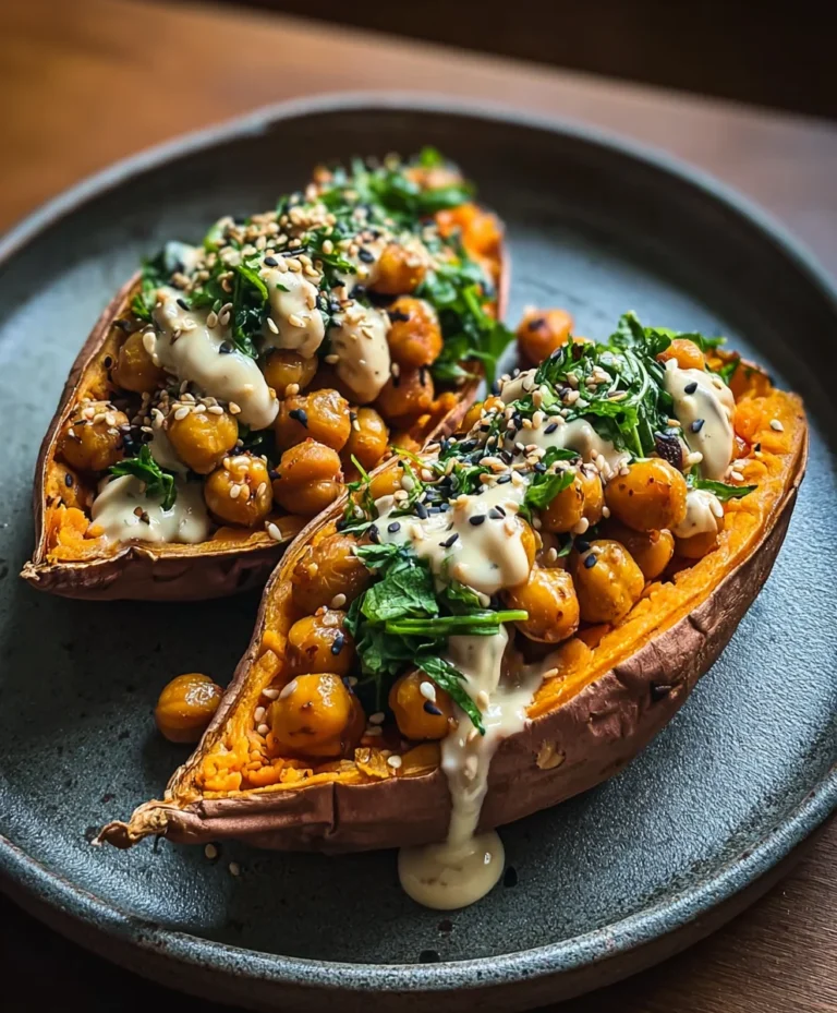 Sweet Potato Tahini Butter Chickpeas Recipe