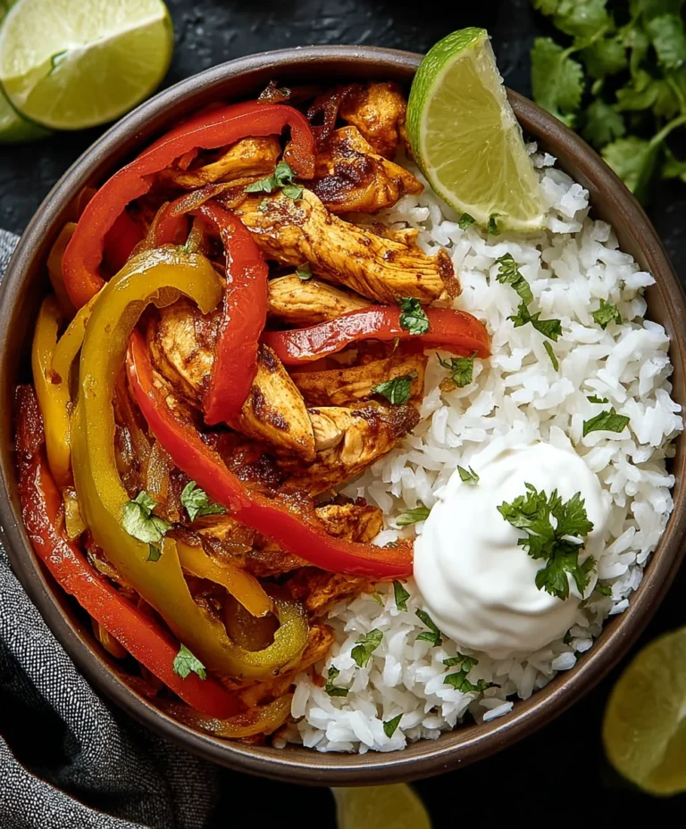 Easy Chicken Fajita Bowl – Flavorful & Quick Meal