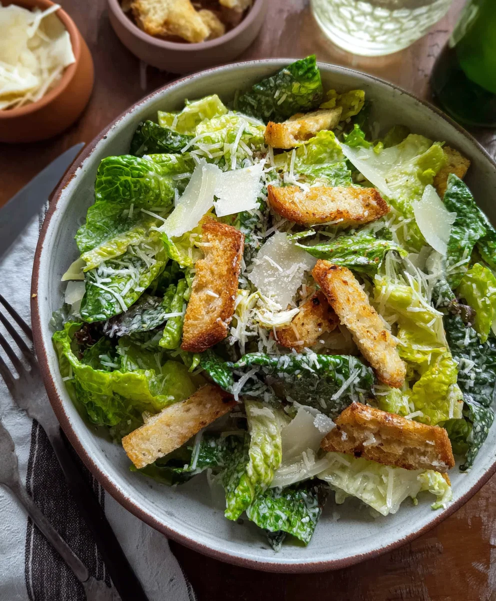Classic Vegetarian Caesar Salad Recipe