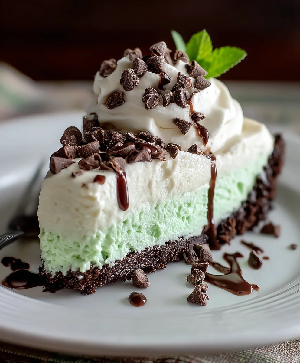 Easy No Bake Mint Chocolate Chip Cheesecake Recipe