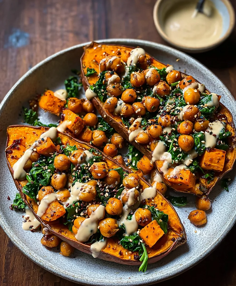 Sweet Potato Tahini Butter Chickpeas Recipe