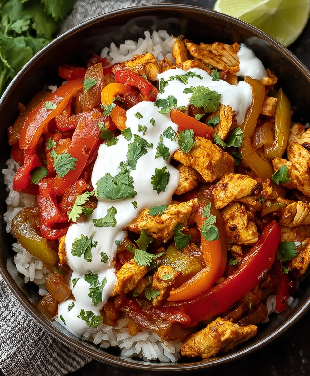 Easy Chicken Fajita Bowl - Flavorful & Quick Meal