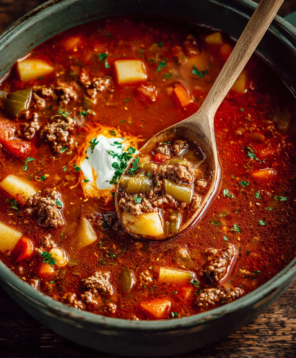 Hearty Cowboy Beef Soup- Easy & Delicious Recipe