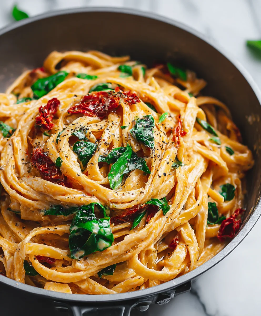 Creamy Vegan Sun Dried Tomato Pasta Recipe-Easy & Delicious