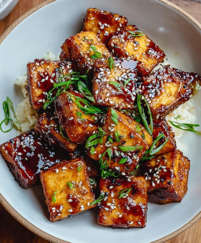 Crispy Sticky Tofu Recipe- Easy Plant-Based Dinner