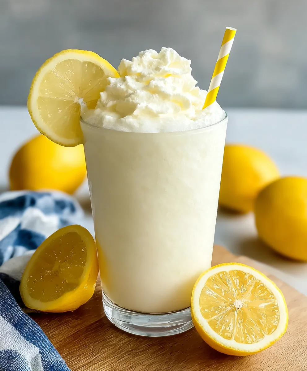 Chick-Fil-A Frosted Lemonade Recipe-Sweet & Tart Drink