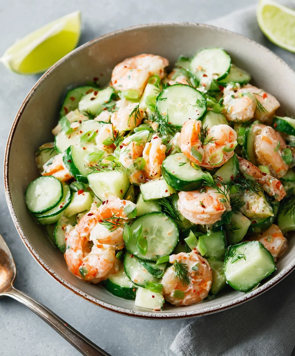 Refreshing Cucumber Shrimp Salad - Easy Summer Recipe