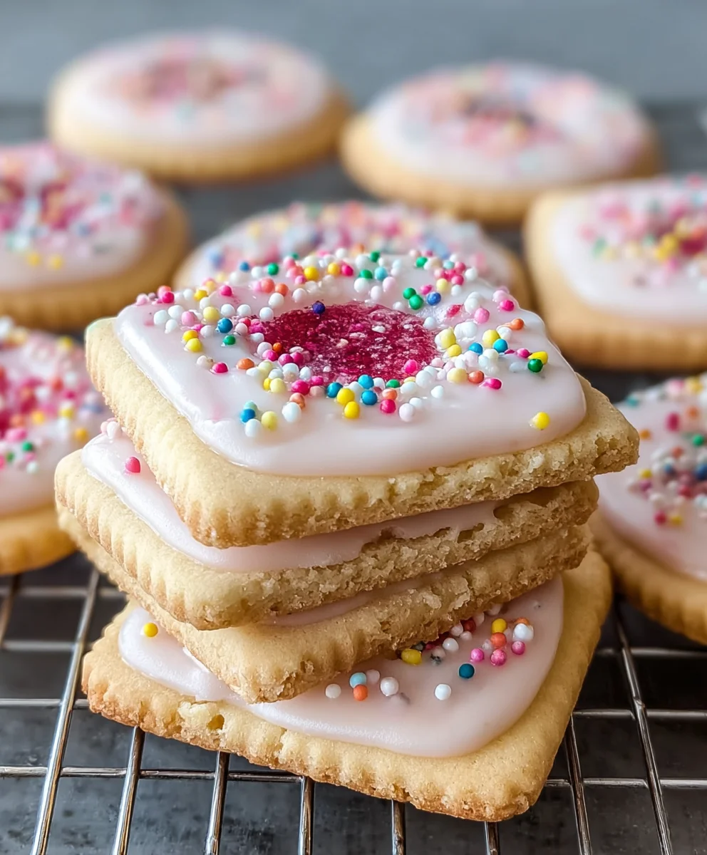 Frosted Pop-Tart Cookies - Deliciously Sweet Treats