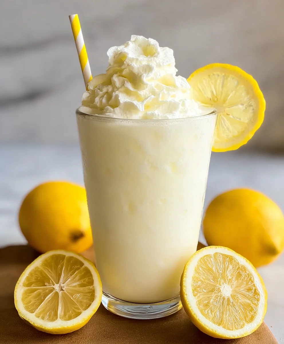 Chick-Fil-A Frosted Lemonade Recipe-Sweet & Tart Drink