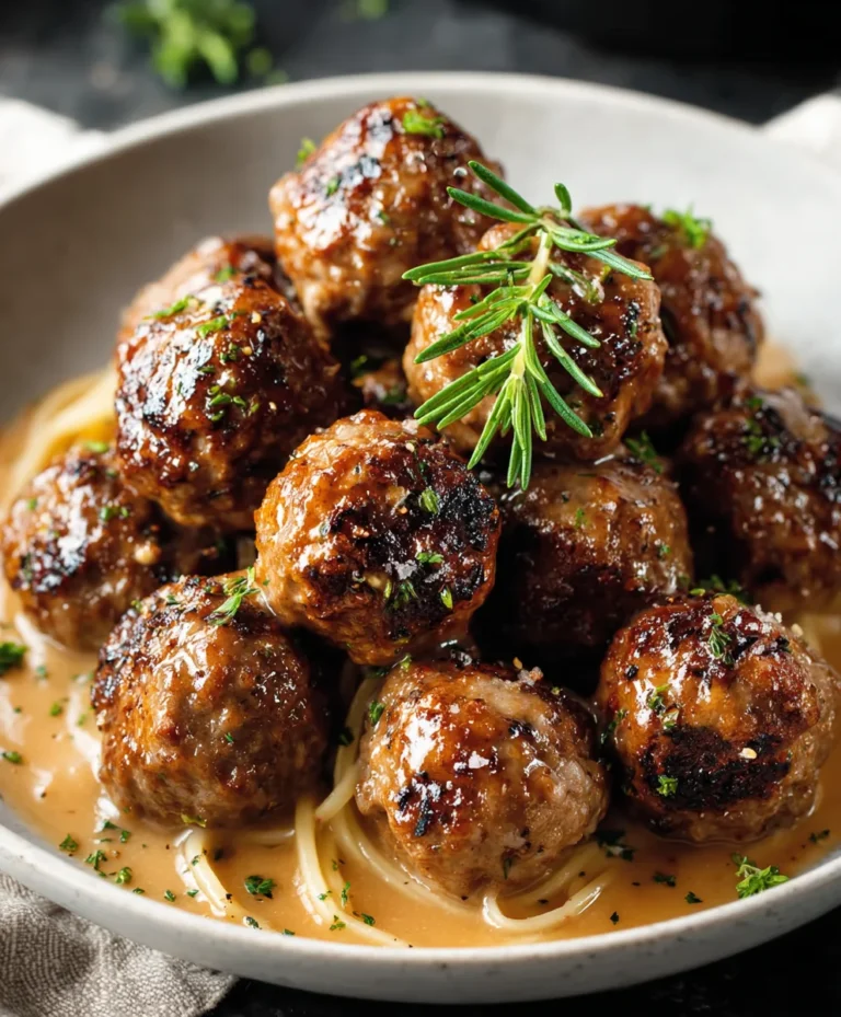 Beef Apple Meatballs – Sweet Savory Flavor