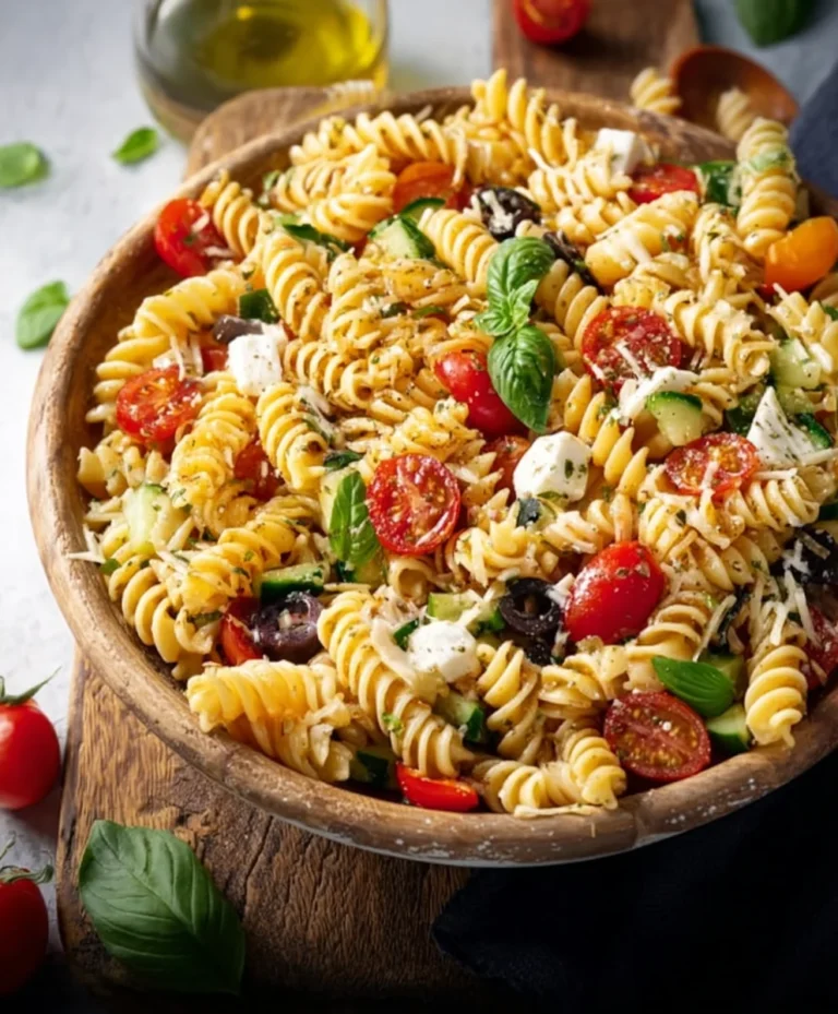 High Protein Italian Pasta Salad-Hearty & Delicious