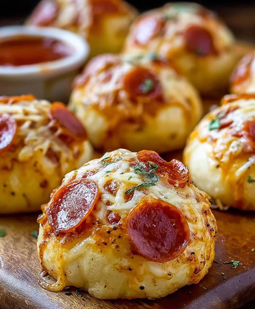 Cheesy Beef Beef Pepperoni Pizza Bombs Recipe