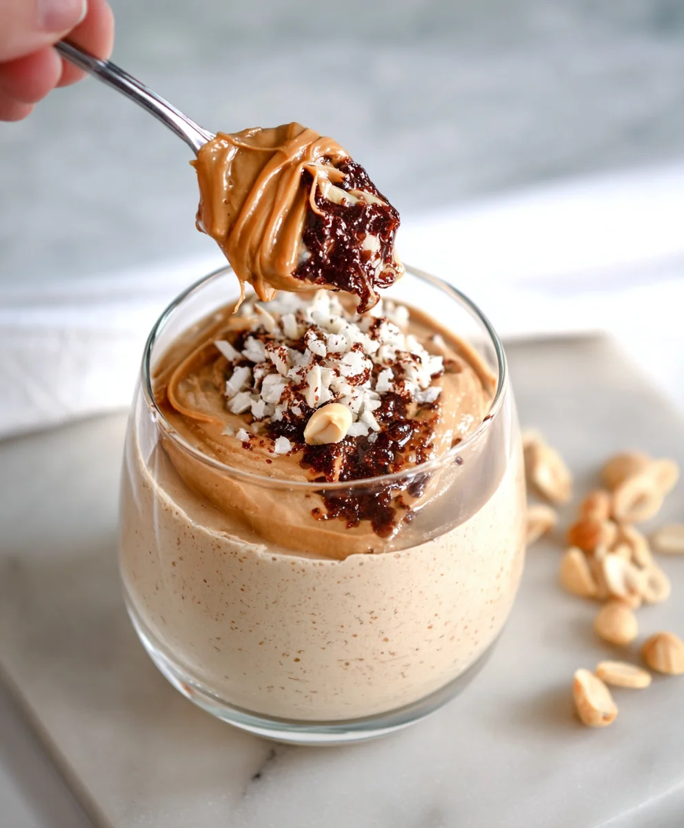 Creamy Peanut Butter Cottage Cheese Mousse Treat